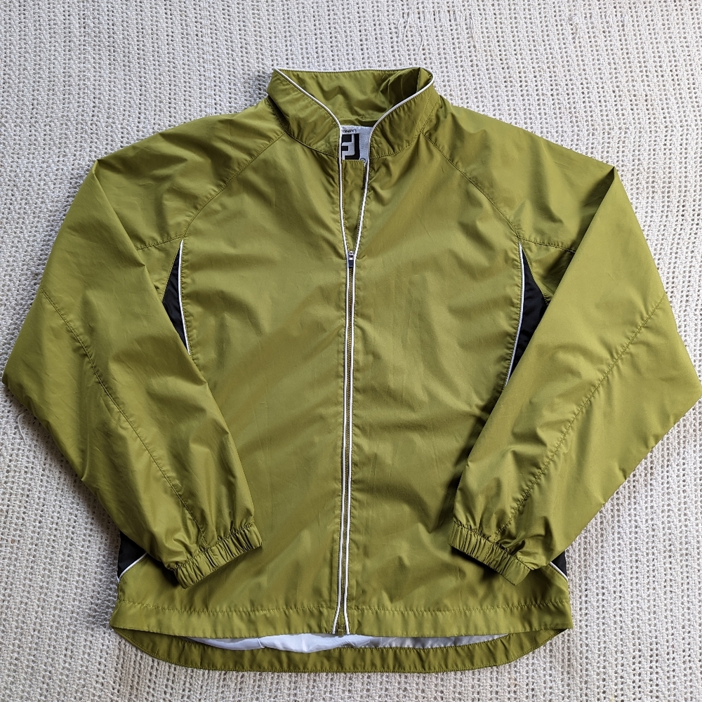 FootJoy Jacket Full-Zip Women’s Mid-Layer Jacket Size Small Green Black Golf